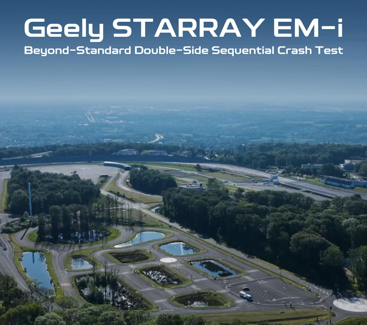GEELY STARRAY EM-i עובר מבחן קיצון באירופה: תאונת שרשרת, פגיעת צד כפולה והוכחת יכולות בטיחות מתקדמות